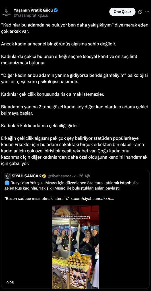 Erkeğin İşlevi Görünüşünden Önemlidir
